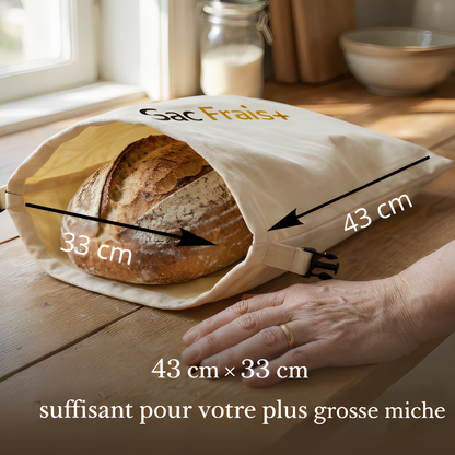 Sac Frais+ 100 % coton et cire d'abeille
