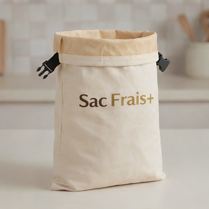 Sac Frais+ 100 % coton et cire d'abeille