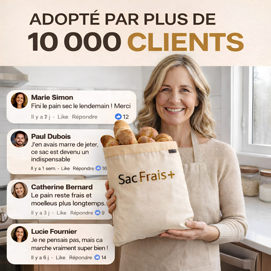 Sac Frais+ 100 % coton et cire d'abeille